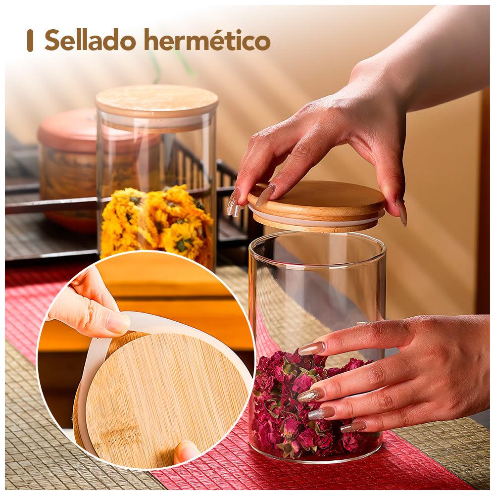 Frasco Hermético Táper de Cocina 1150 ML Circular H65