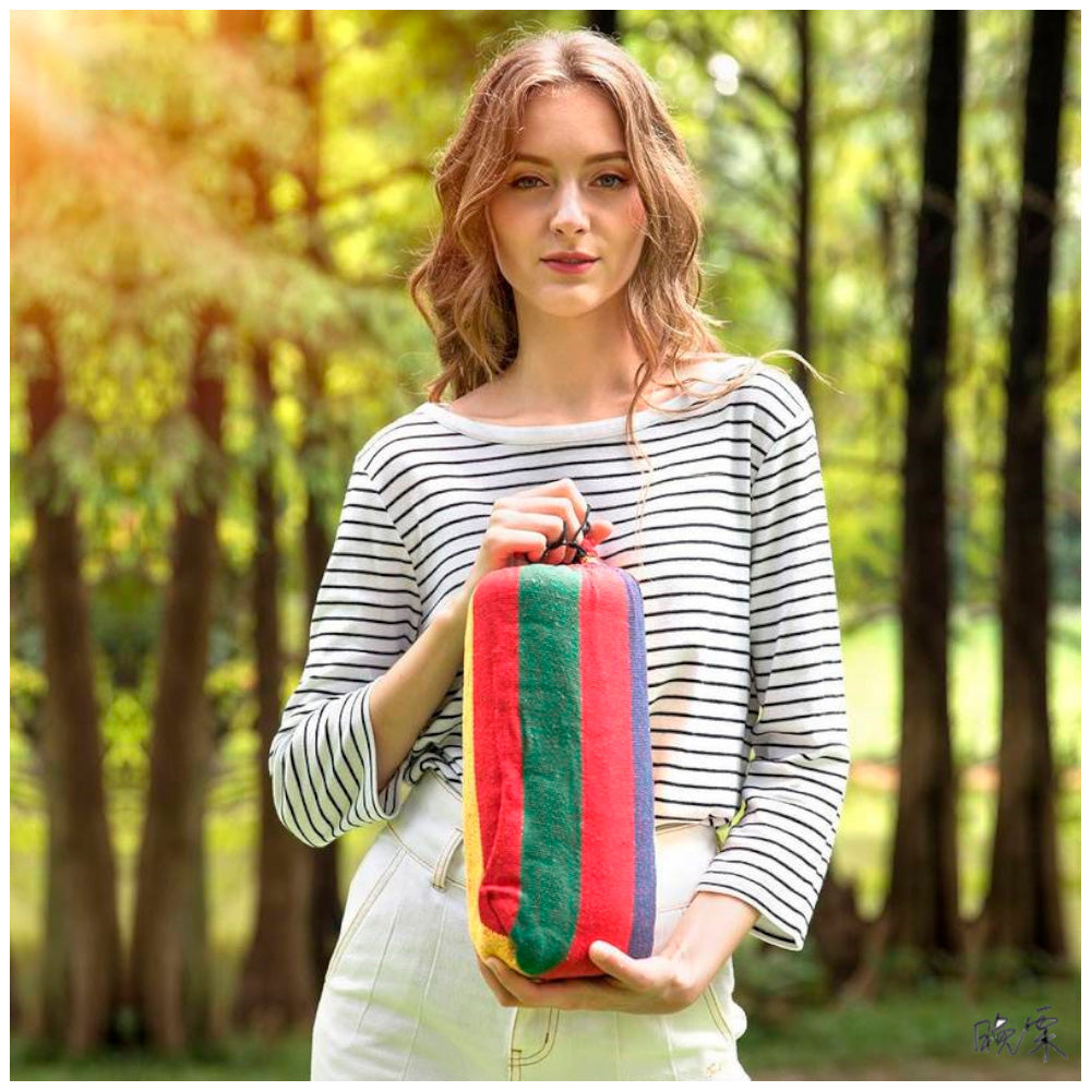 Hamaca Colgante con Funda Portátil Multicolor HF8