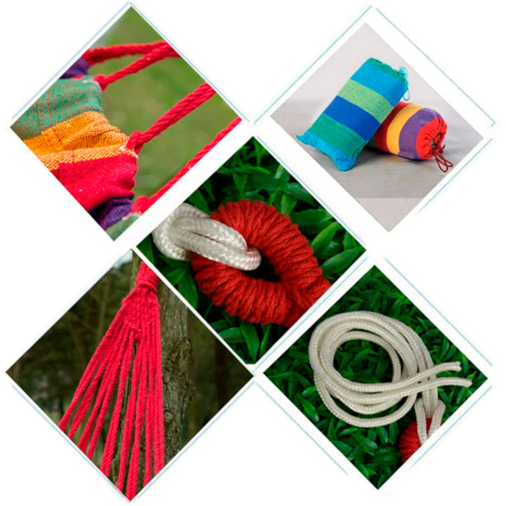 Hamaca Colgante con Funda Portátil Multicolor HF8