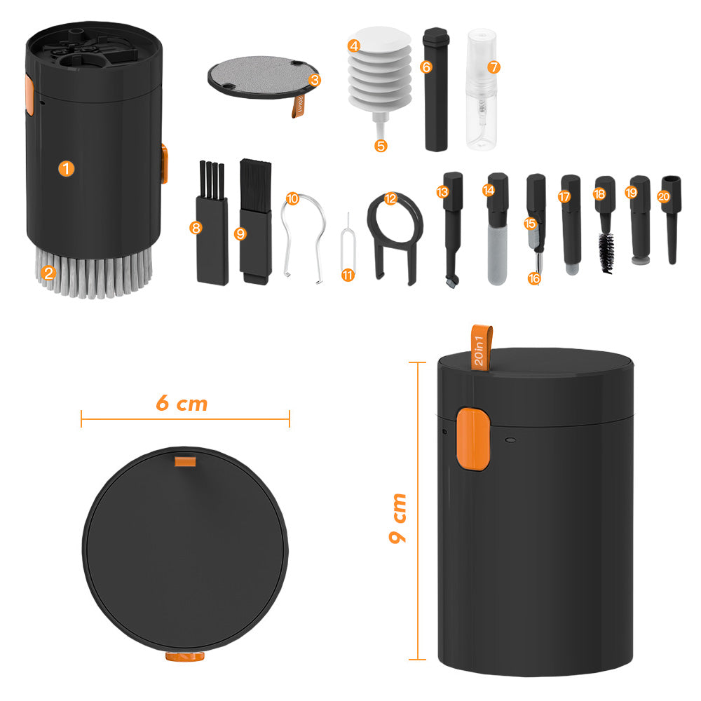 Kit de Limpieza Portátil 20 en 1 Multifuncional W79