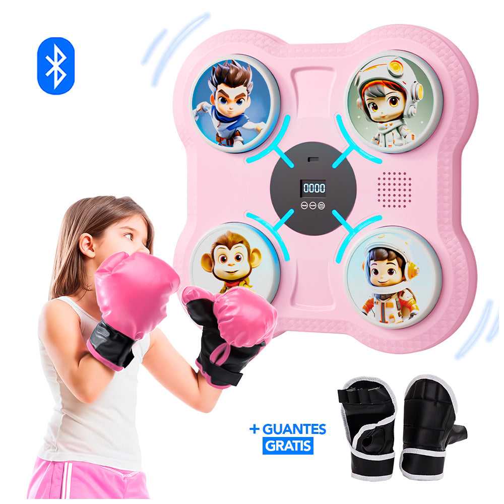 Maquina de Boxeo Musical para Niños con Bluetooth Y Guantes de Regalo RZ1