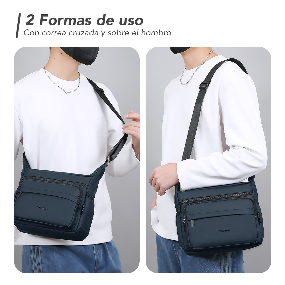Morral para Hombre con Correa Ajustable Y Múltiples Bolsillos MP1