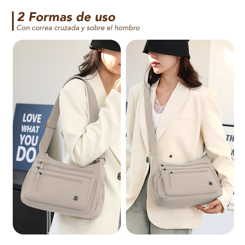 Morral para Mujer con Correa Ajustable Y Múltiples Bolsillos BP3
