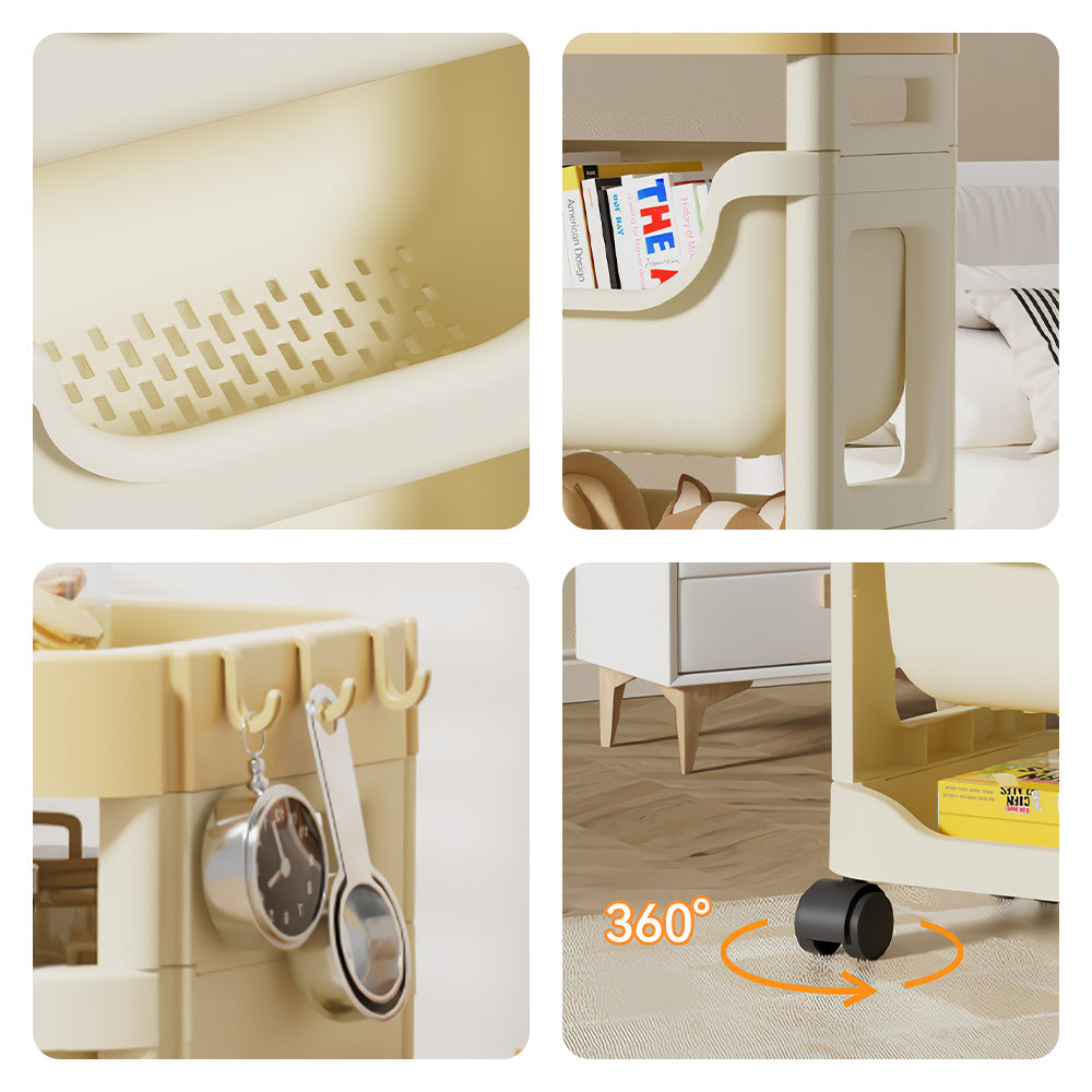 Organizador de Pañales Y Accesorios de Bebé 5 Niveles con Ruedas C81