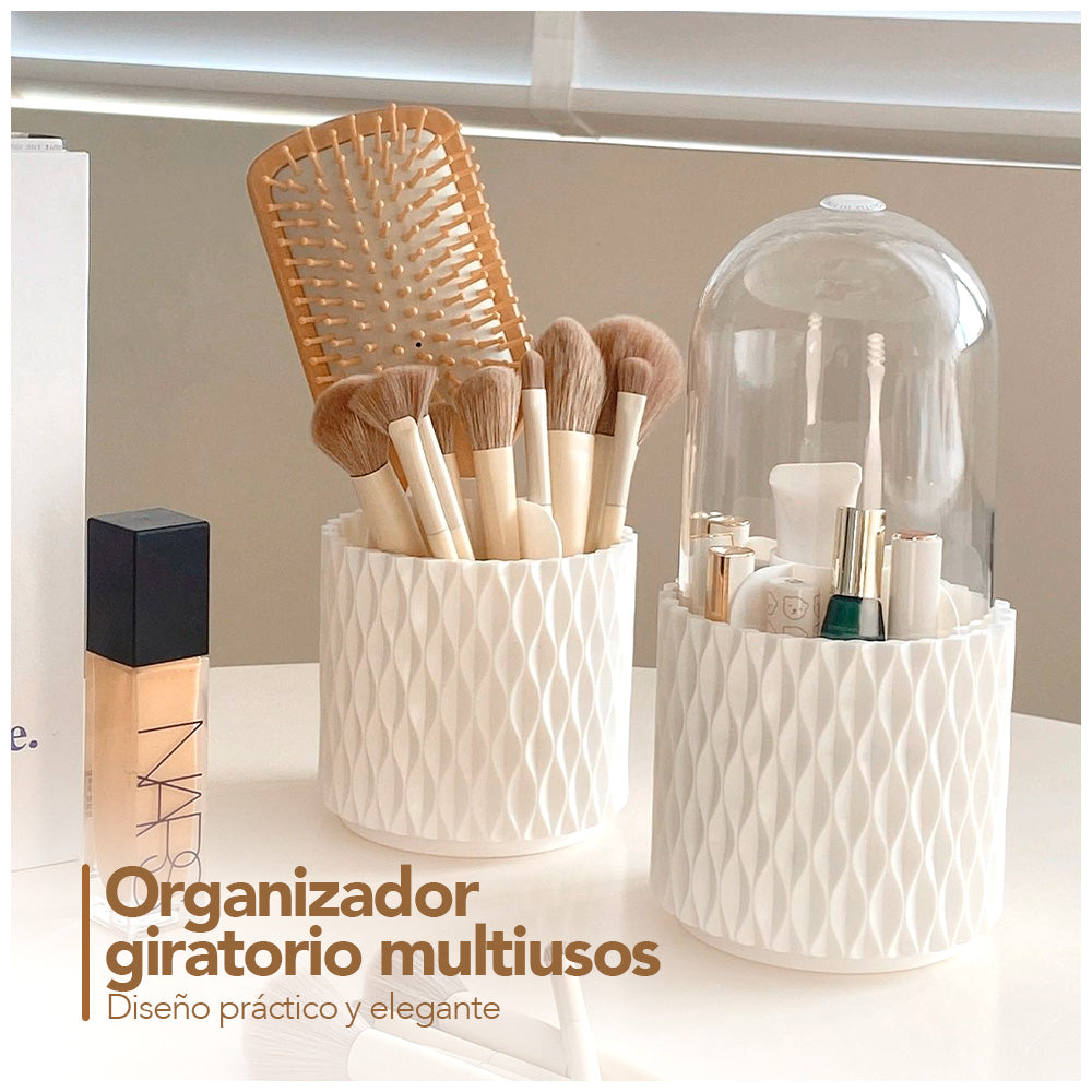 Organizador de Brochas Giratorio 360° con Tapa GM9