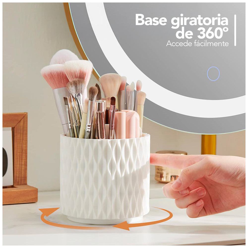 Organizador de Brochas Giratorio 360° con Tapa GM9