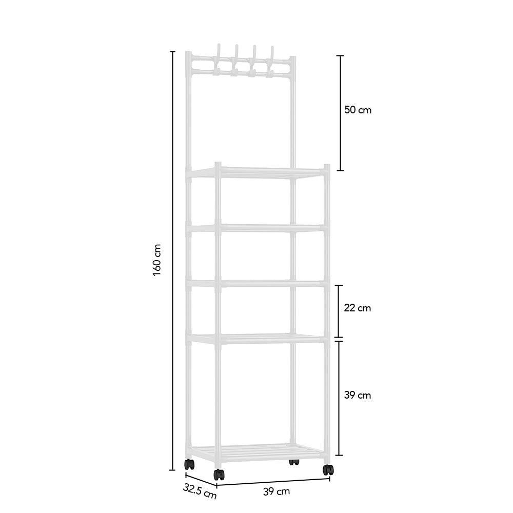 Organizador Estante 5 Niveles con Colgadores M29