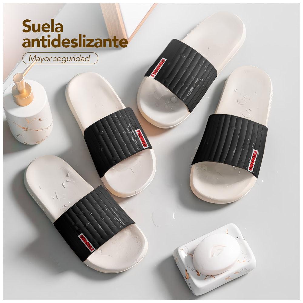Sandalias Mujer Hombre Urbano Negro Z20