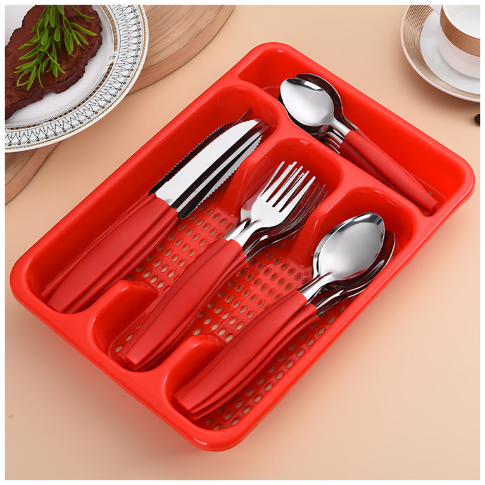 Juego de Cubiertos 25 Piezas con Bandeja L17