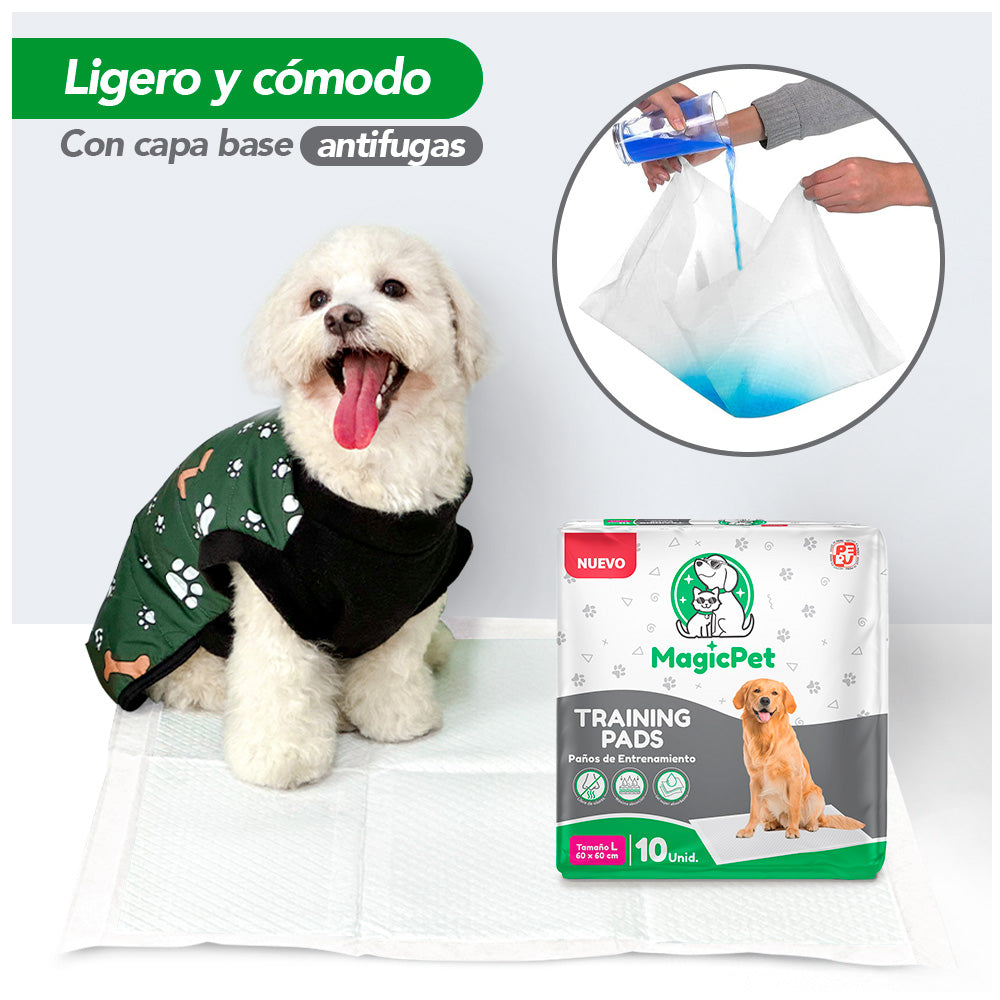 Pack x3 Pañales para Mascotas Super Absorbente Talla L 30 UND HY6