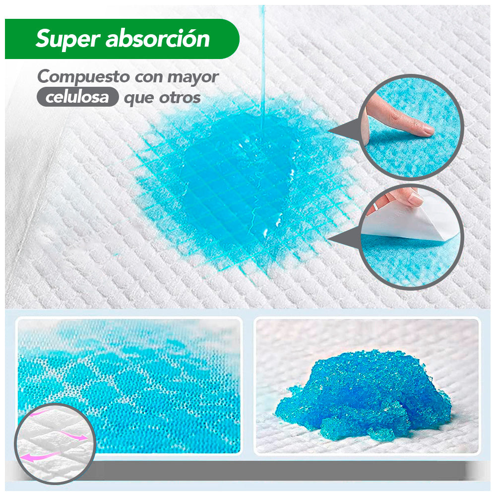 Pack x4 Pañales para Mascotas Super Absorbente Talla L 40 UND HY6