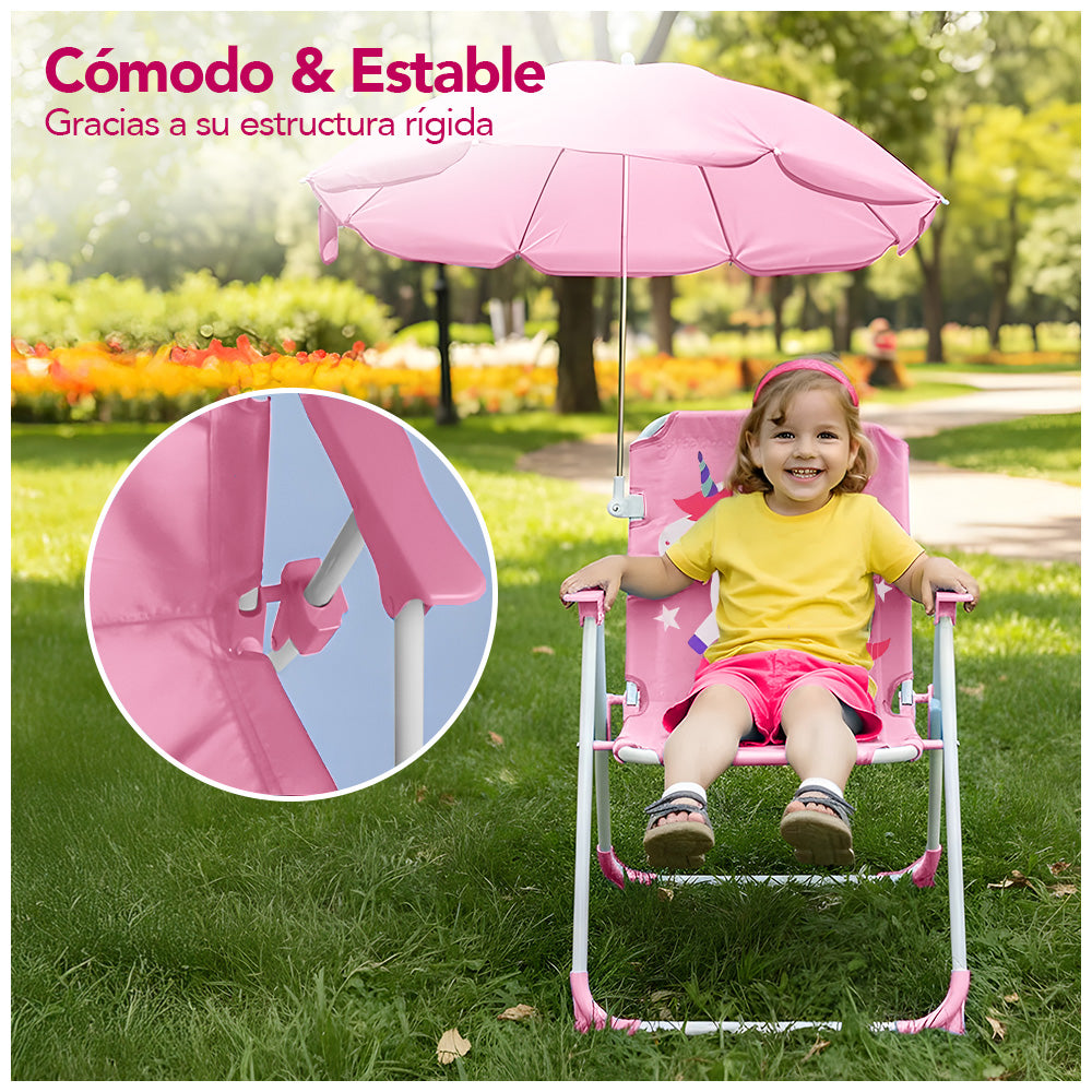 Silla para Niños Plegable con Sombrilla XC6