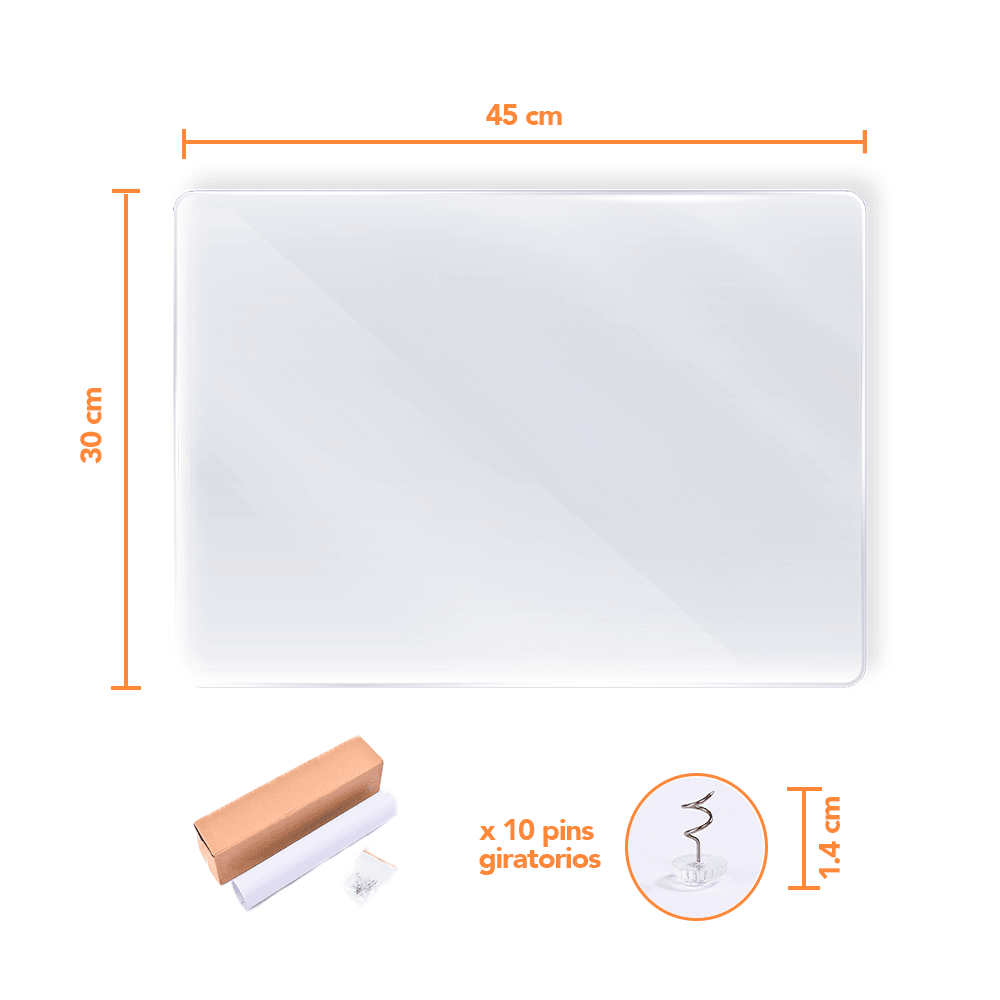 Vinilo Protector Transparente con Adhesivo Anti Arañaduras 45X30 CM KL6