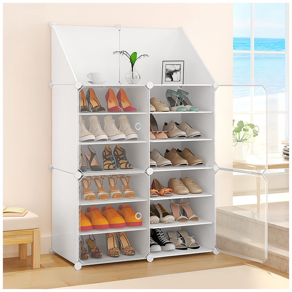 Zapatera Organizador 2X6 Niveles Blanco