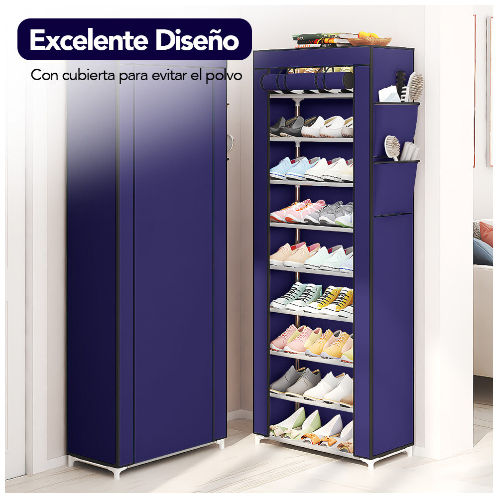 Zapatera Organizador 9 Niveles Desmontable de Tela A46