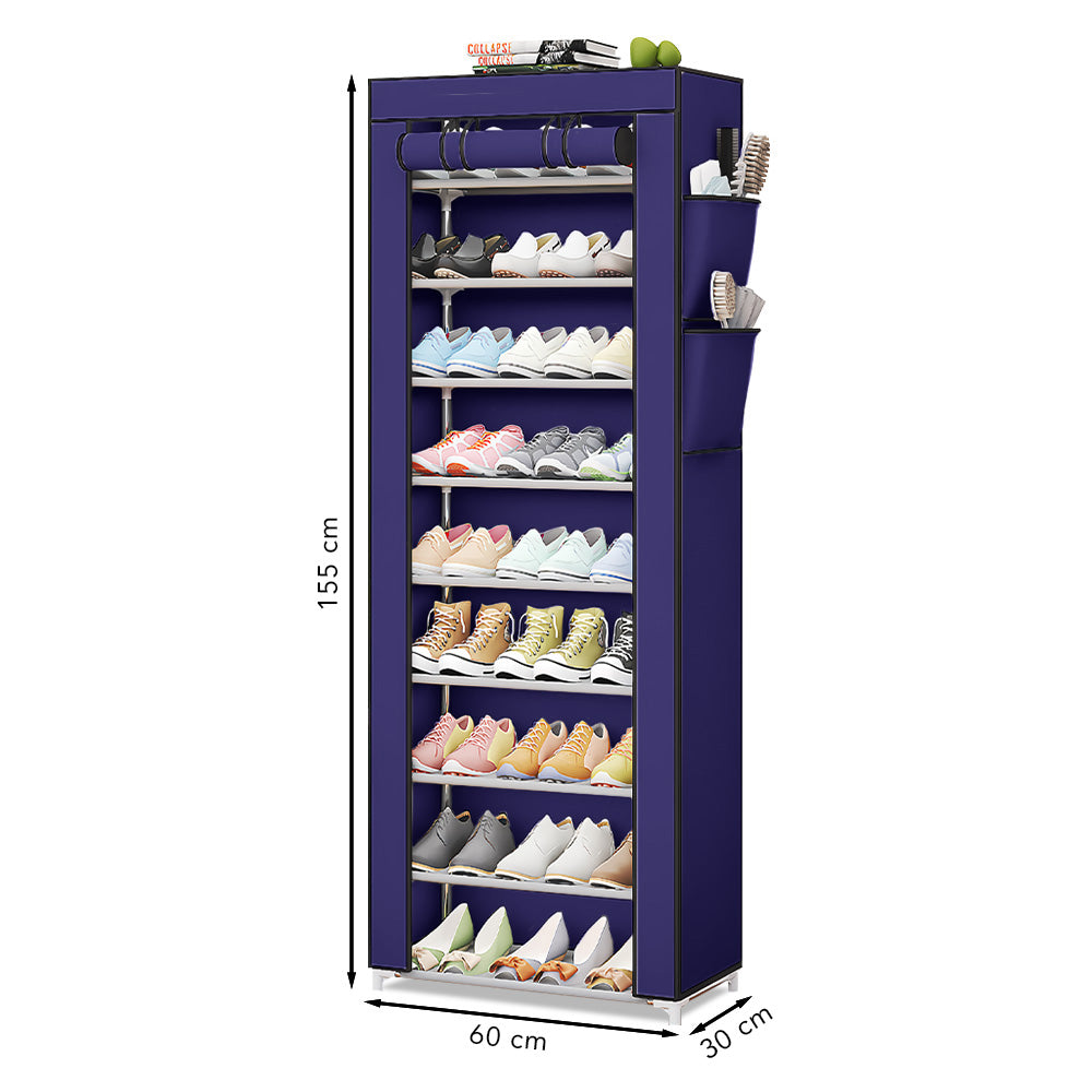 Zapatera Organizador 9 Niveles Desmontable de Tela A46