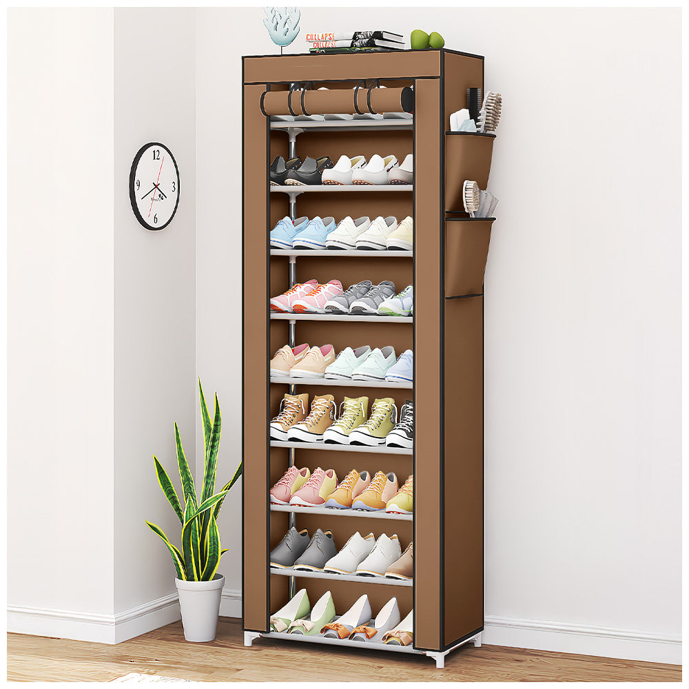 Zapatera Organizador 9 Niveles Desmontable de Tela A46