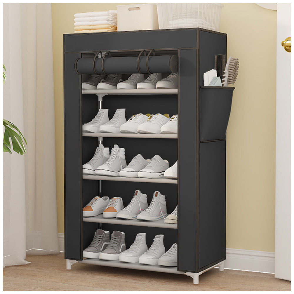 Zapatero Organizador 5 Niveles Desmontable de Tela QQ3