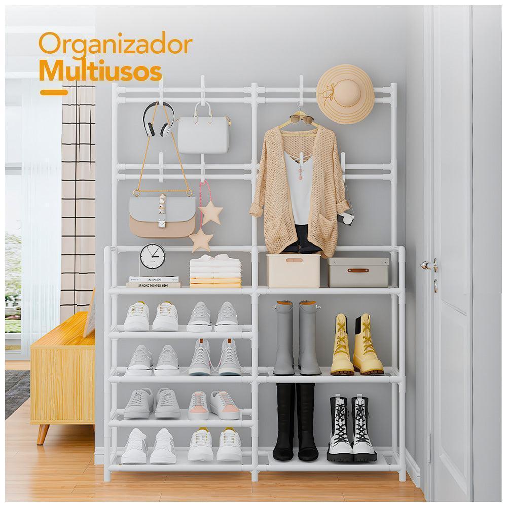 Zapatera Perchero 5 Niveles 2 Cuerpos Moderno S37