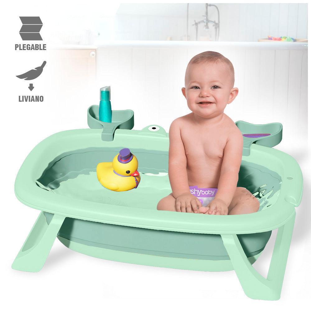baño para bebé, baño plegable antideslizante para bebé