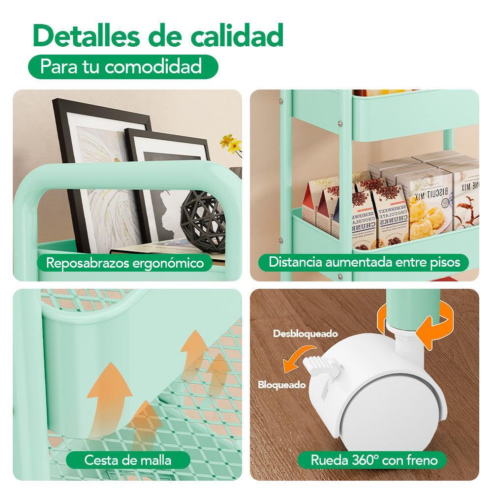 Carrito Organizador 4 Niveles Multiusos JY8 - Keller