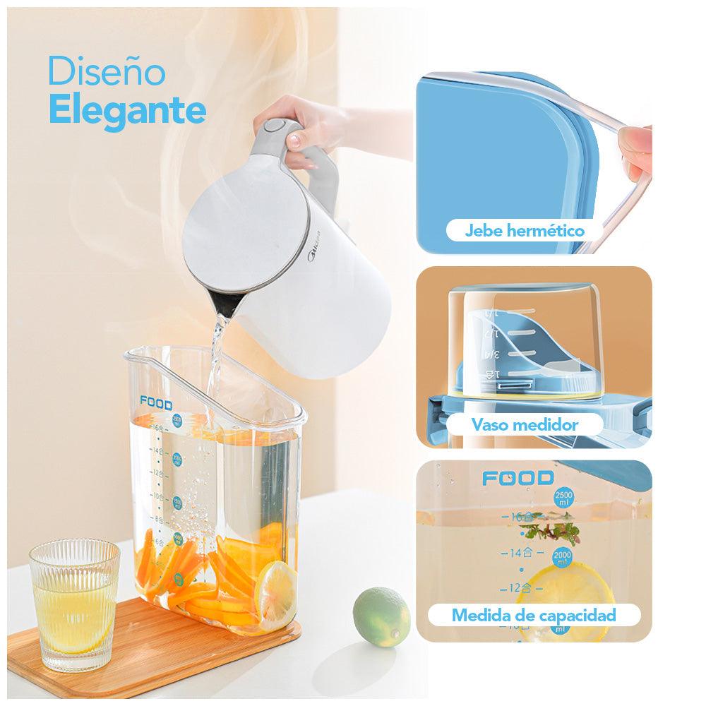 Frasco Contenedor Hermético 2500 ml con Dispensador y Vaso Medidor F15 - Keller Perú