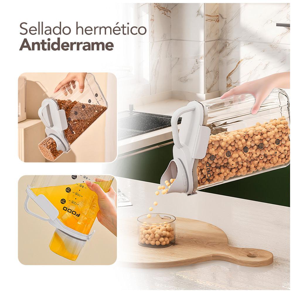 Frasco Contenedor Hermético 2500 ml con Dispensador y Vaso Medidor F15 - Keller Perú