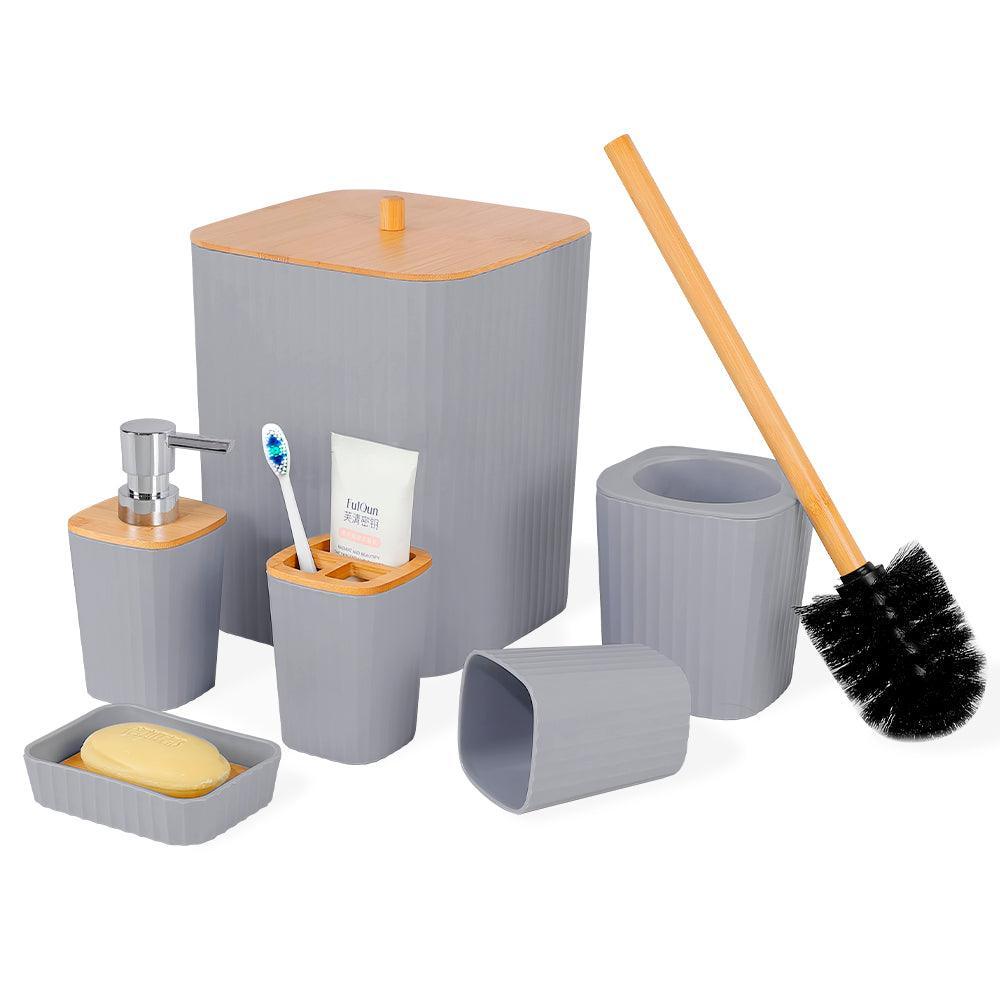 Kit de 6 Accesorios de Baño Cuadrado C56 - Keller Perú