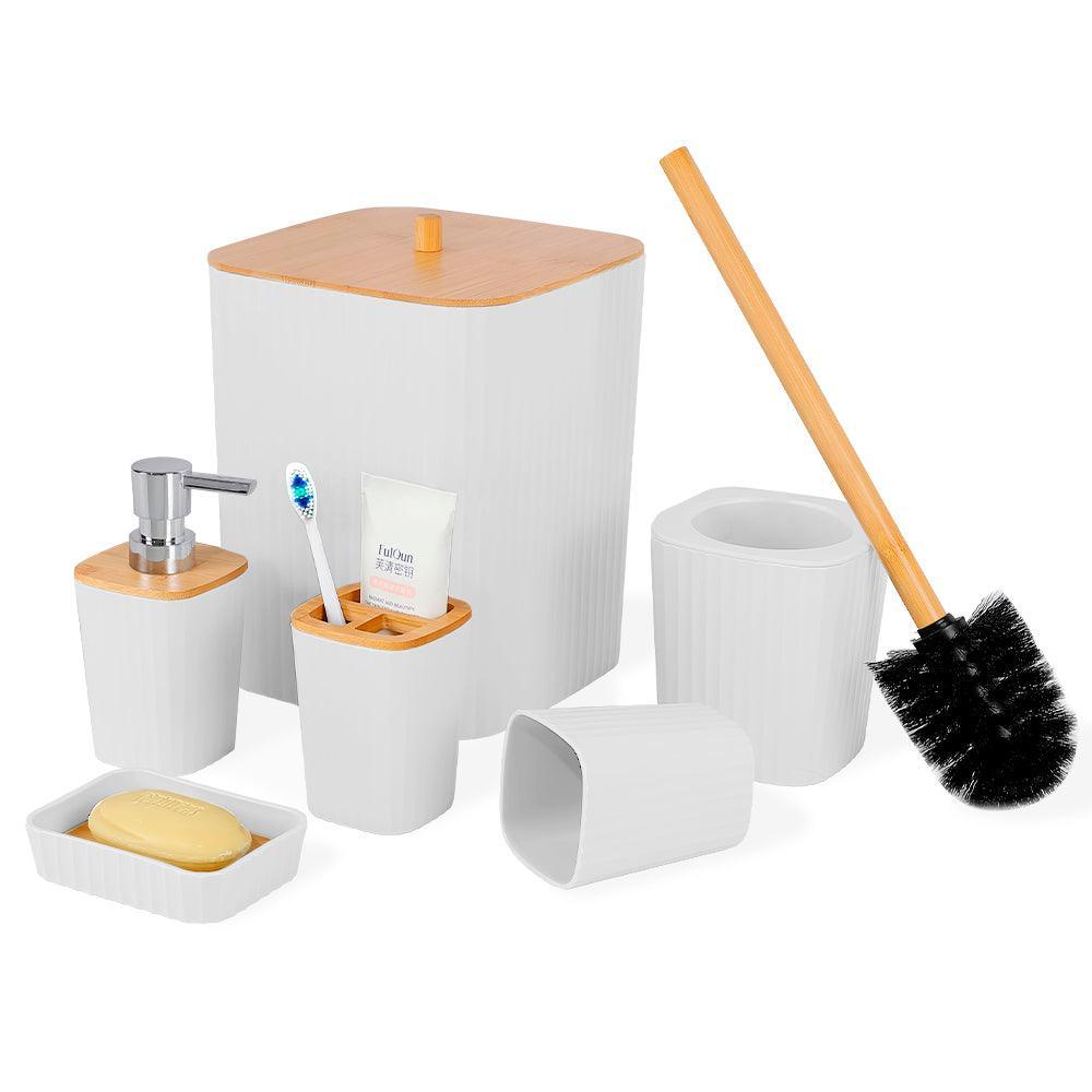 Kit de 6 Accesorios de Baño Cuadrado C56 - Keller Perú