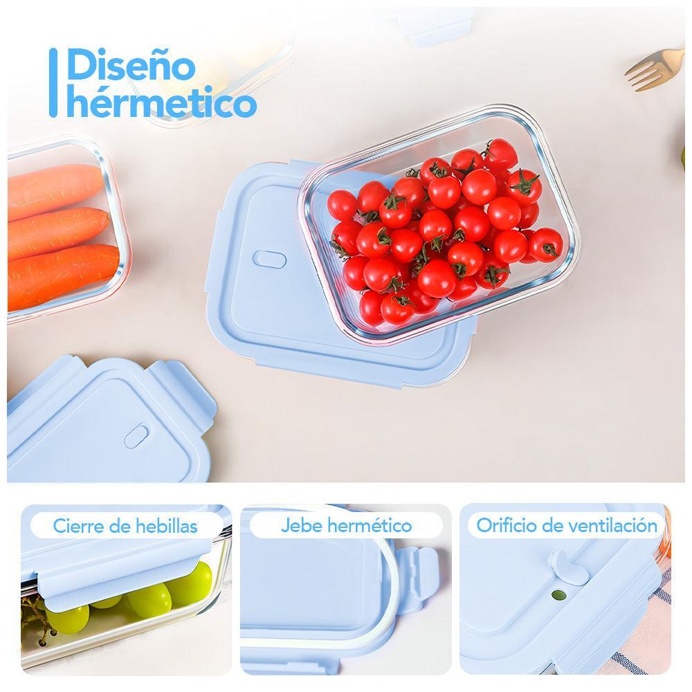 Táper de Vidrio Hermético Rectangular U39 - Keller