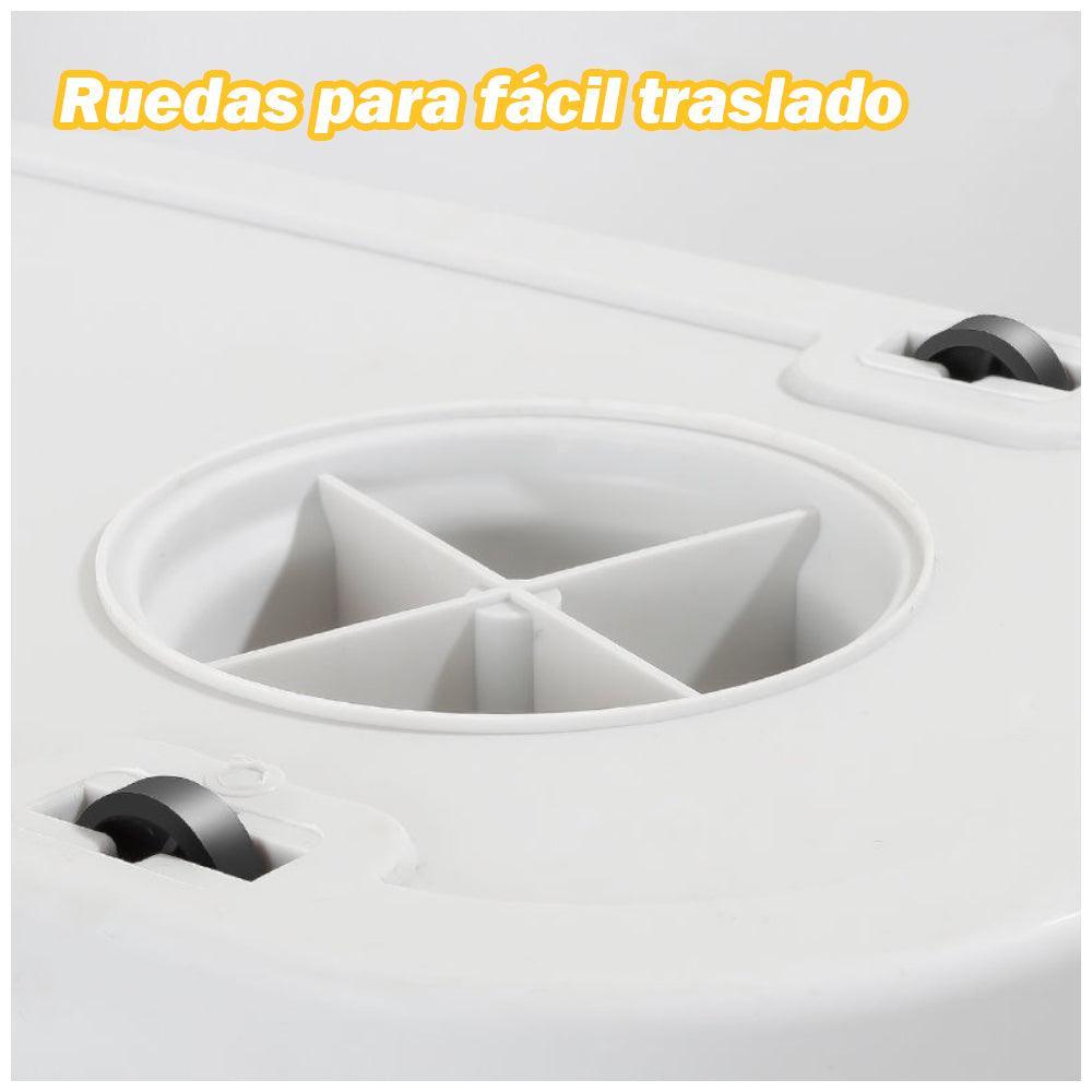 Balde Escurridor Trapeador Giratorio Cuadrado 72V Y Colgador de Regalo - Keller Perú