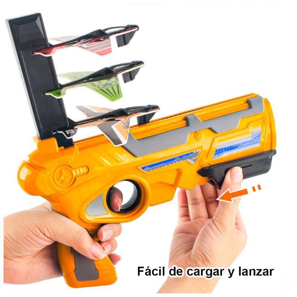 Juguete Pistola Lanza Aviones Grande - Keller Perú