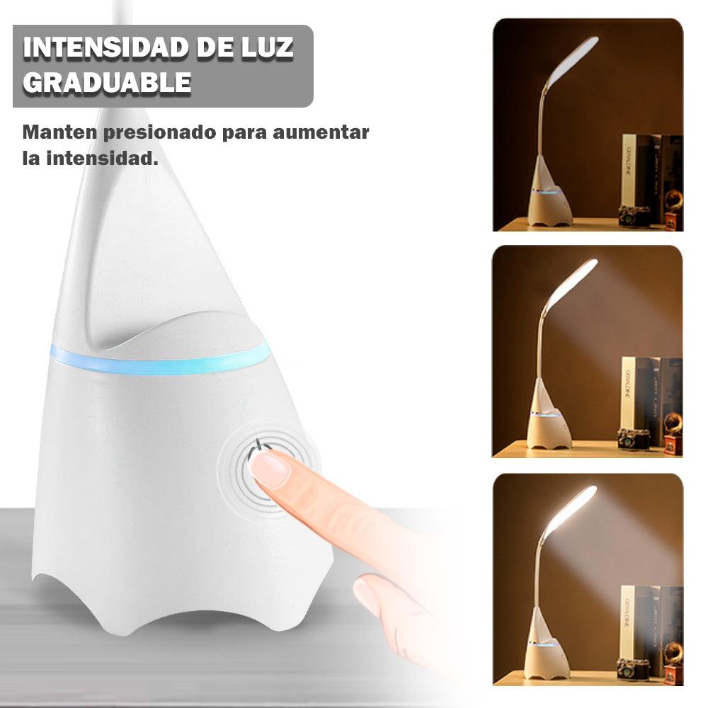 Lámpara LED de Escritorio con Bluetooth Porta Celular Blanco Y52 - Keller Perú