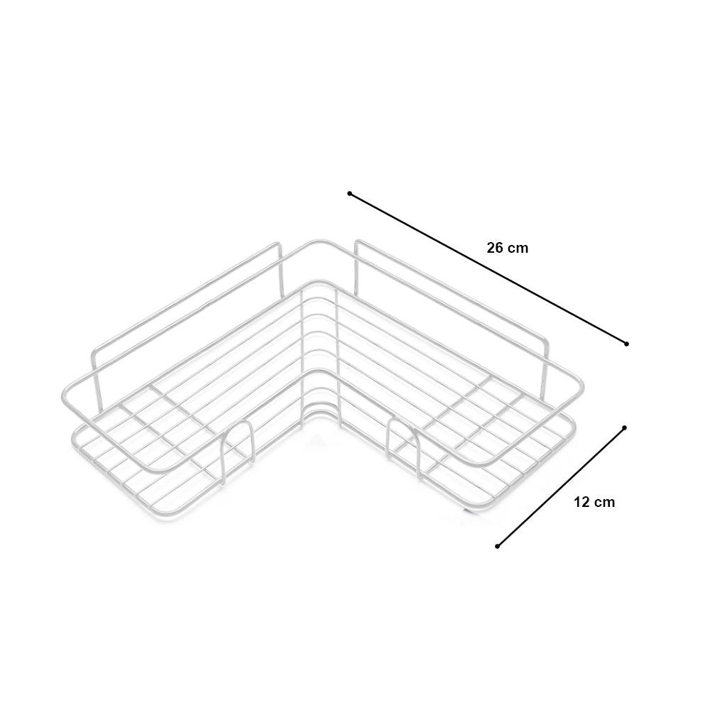 Organizador Esquinero Baño Cocina con Adhesivo Blanco - Keller Perú