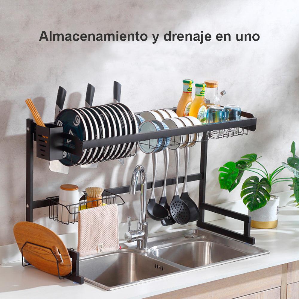 Organizador y Escurridor de Platos Para Cocina 85 cm Premium - Keller Perú